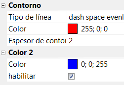ajustes: cables con rayas