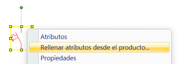 rellenado de atributos desde el producto