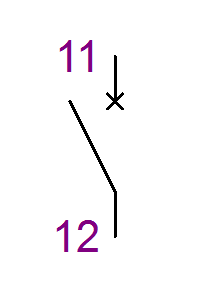 símbolo con numeros de salidas